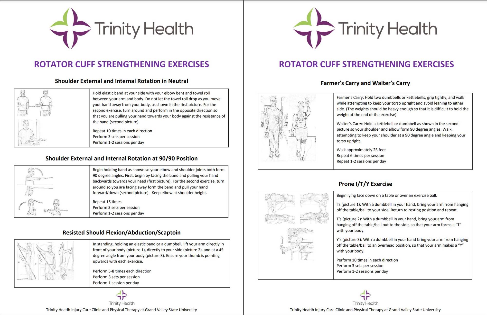 Rotator Cuff Exercises Pdf Nhs Shoulder Pain With Rotator Cuff NYSNIB